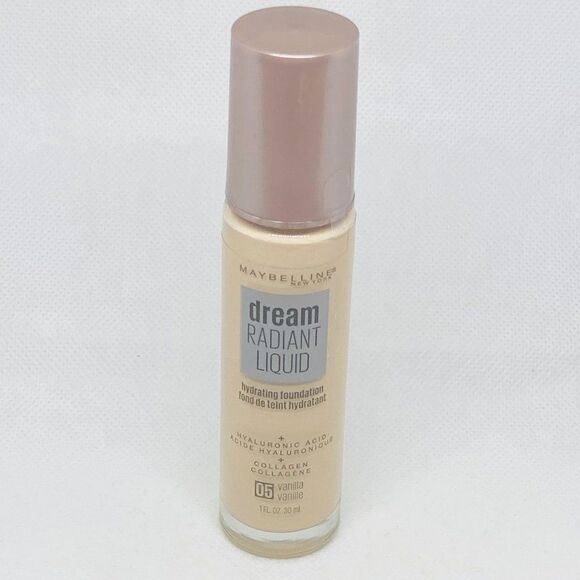 MAYBELLINE Dream Radiant Liquid Hydrating Foundation 05 Vanilla 1fl oz 30ml - Picture 1 of 3
